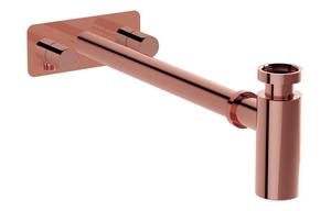 VitrA Bottle Trap for Basins w/Isolation Taps (Symmetric) - Soft Copper